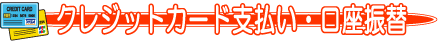 クレジットカード支払い・口座振替